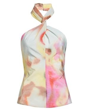 Christopher John Rogers Moonshine Twist Halter Top - Pink