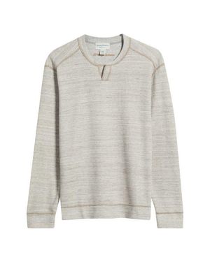 Tommy Bahama Fairmonte Abaco Reversible Notch Neck Sweatshirt - White