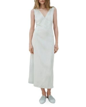 Mango Lace Detail Nightgown - Blue