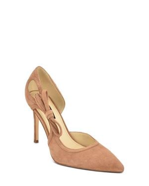 Nine West Famila Knotted Bow D'Orsay Pump - Natural