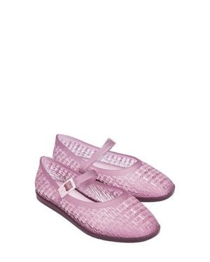 Melissa Harper Mary Jane Jelly Flat in Natural | Lyst