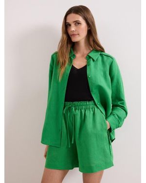 Phase Eight Sloane Linen Shirt - Green