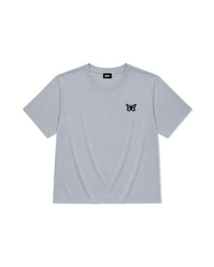 Alix Butterfly Relaxed Midweight Jersey Tee - Gray