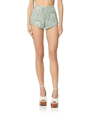 AFRM Wren Paisley Shorts - Blue