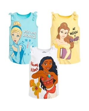 Disney Princess Sleeveless Tank Top Set - Blue