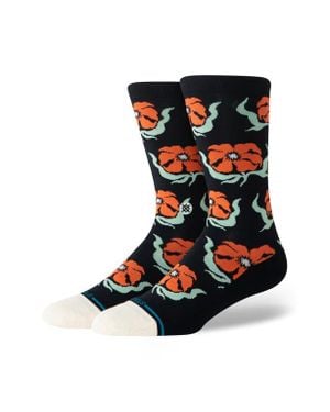 Stance Broadcast Floral Crew - Black