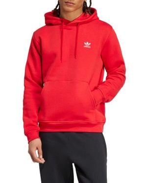adidas Originals Trefoil Essentials Pullover Hoodie - Red