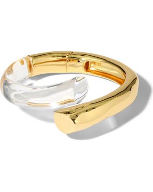 Alexis Liquid Lucite Bypass Bracelet - Metallic
