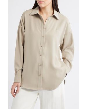 Odd Muse Ultimate Muse Button Front Shirt - Natural