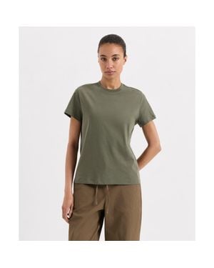 Pact Organic Cotton Softspun Essential Crewneck Tee - Green