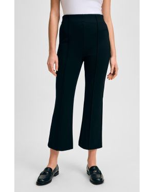 Isaac Mizrahi New York Ponte Ankle Kick Flare Pants - Blue