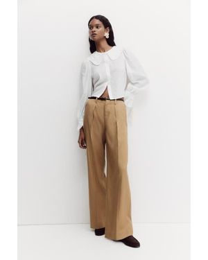 H&M Tailored Pants - Natural