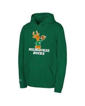 Mitchell & Ness Toddler Milwaukee Bucks Retro Logo Pullover Hoodie - Green