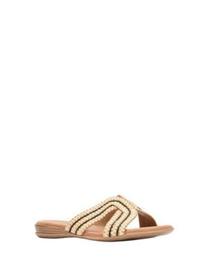 Andre Assous Nade Raffia Slide Sandal - Multicolor
