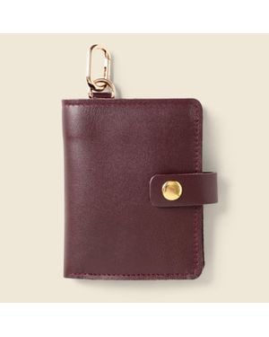 Casupo Wallet With Snap And Key Ring - Purple
