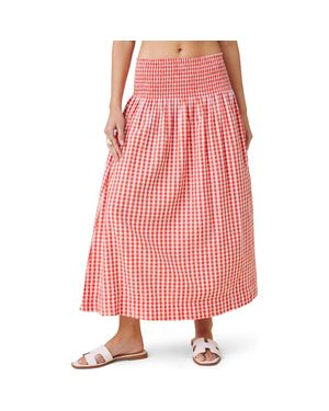 Splendid Gigi Gingham A-Line Skirt - Pink