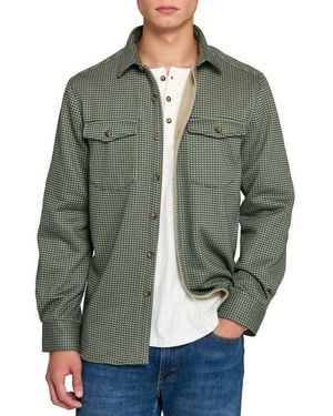 Con.struct Houndstooth Shirt Jacket - Green