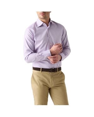 Robert Talbott Madison Check Light Weight Poplin Shirt - Purple