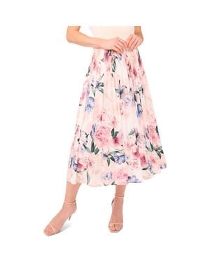Ted Baker Aria Floral Pleated Skirt - Pink