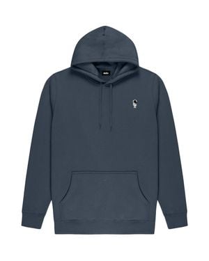 Alix Astronaut Midweight Fleece Classic Hooded Sweatshirt - Blue