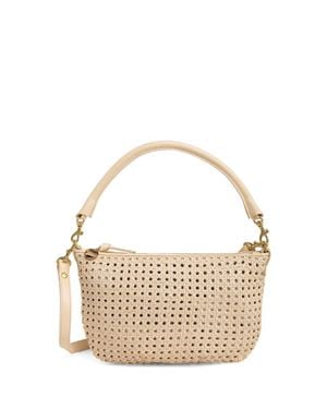 Clare V. Moyen Convertible Leather Satchel - Metallic