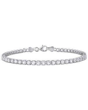 Julianna B Gemstone Tennis Bracelet Sterling - Metallic