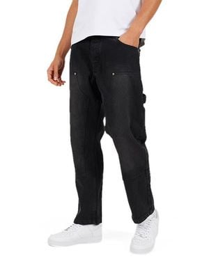 Brave Soul Carpenter Loose Fit Denim Jean - Black