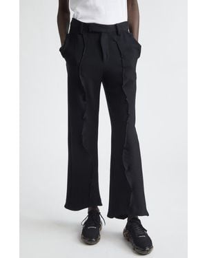 Undercover Pintuck Wool Blend Pants - Black