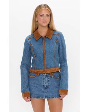 Show Me Your Mumu Dawson Jacket - Blue