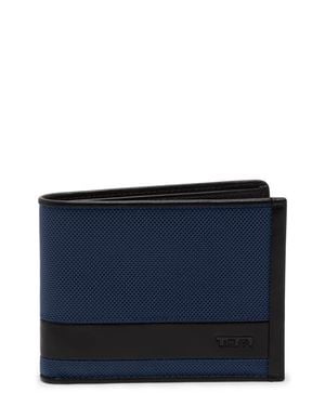 Tumi Alpha Global Double Billfold Wallet - Blue