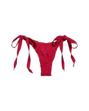 PacSun Aquamarine Merrow Side Tie Bikini Bottoms - Red