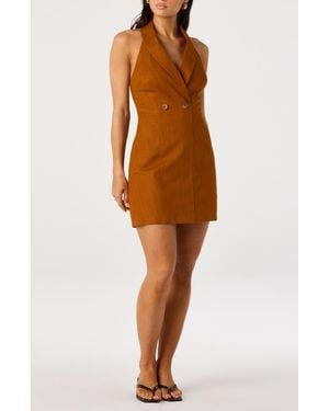 Astr Rosemarie Linen & Cotton Minidress - Multicolor