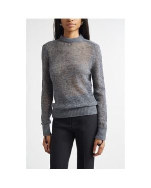 Coperni Stirrup Cuff Alpaca & Merino Wool Blend Sweater - Gray