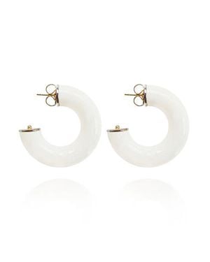 Saule Label Alba Earrings - White