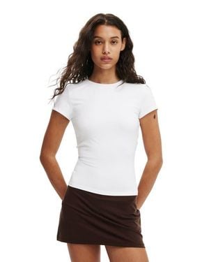 Cotton On Hold Me Short Sleeve Crew Neck - White