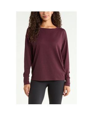 Zella Textured Equilibrium Long Sleeve T-Shirt
