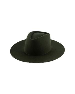Gigi Pip Dakota Wide Brim Felt Hat - Green
