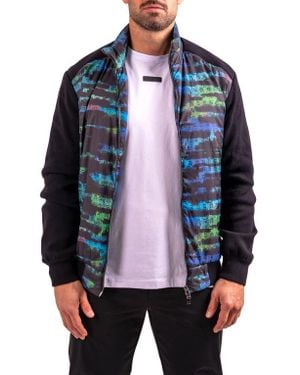 Maceoo Iconstreak Bomber Jacket - Blue