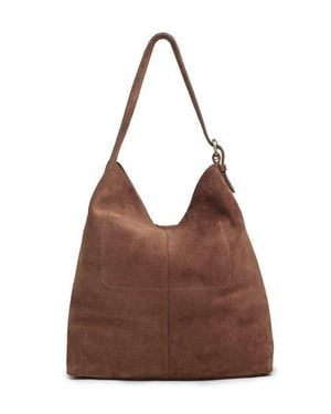 Celtic & Co. Suede Slouchy Shoulder Bag - Brown