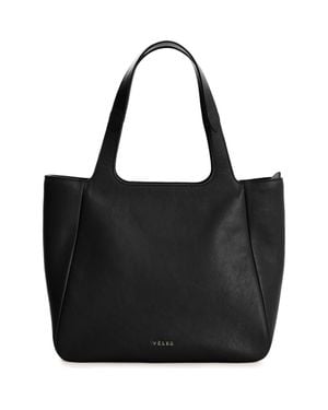 Velez Ailana Leather Shopping Bag - Black