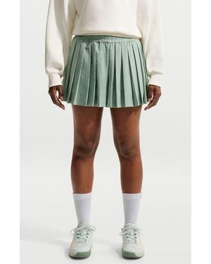 Nike Court Dri-Fit High-Waisted Tennis Shorts - Green