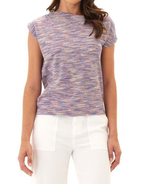 Threads For Thought Leoni Space Dye Off The Shoulder T-Shirt - Multicolor