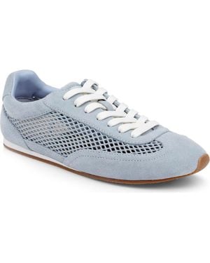 L'Agence Jarah Mixed Media Sneaker - Blue
