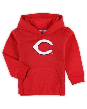 Outerstuff Toddler Cincinnati Reds Team Primary Logo Fleece Pullover Hoodie