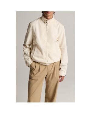 Vince Cotton & Linen Bomber Jacket - Natural