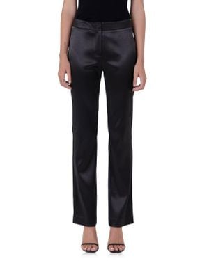 Endless Rose Mid Rise Flared Satin Pants - Black
