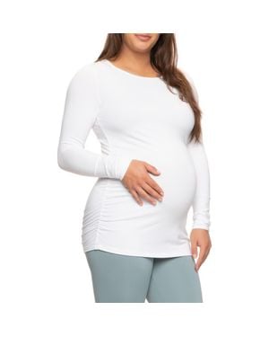 Felina Stretch Cotton & Modal Maternity T-Shirt - White