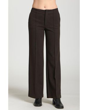 Apny Pintuck Pleat Pants - Black