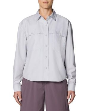 Mountain Hardwear Sun Drift Cooling Long Sleeve Upf 50+ Shirt - White