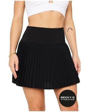 Fabletics Hot Shot Pleated Skirt - Black